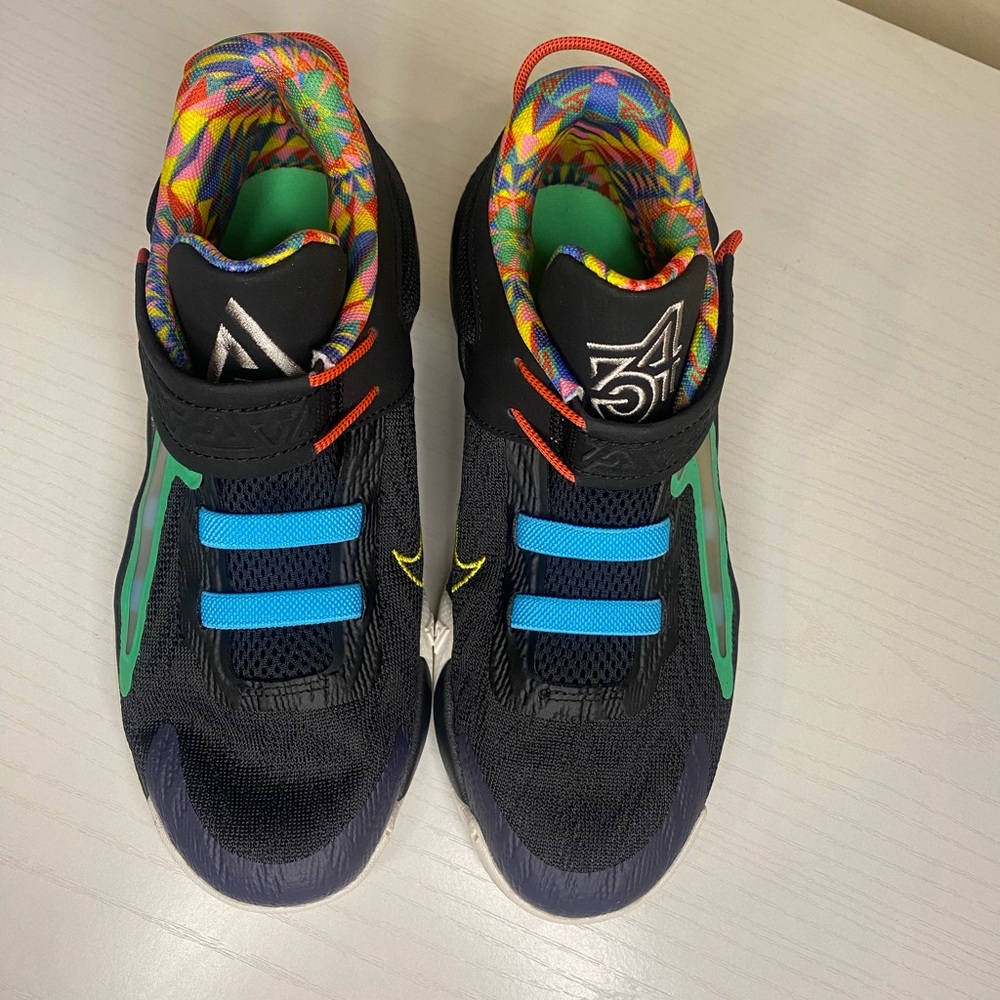 Nike Giannis Immortality 2 Black/Yellow/Green/Blue Sneakers Vibrant Design NWT - Picture 2 of 8